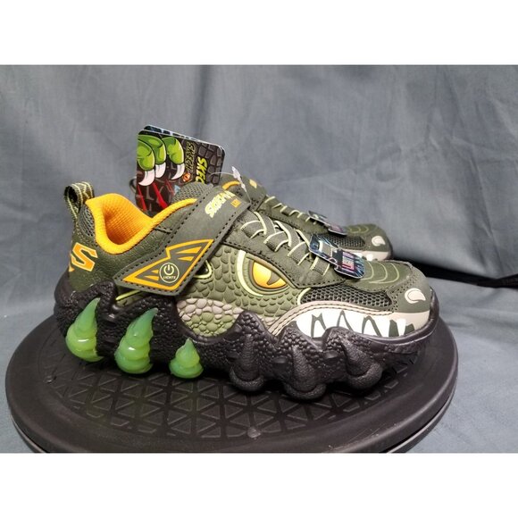 Skechers Skech-O-Saurus Light-Up Kids Size 2.5 Brand New In Box !! - Picture 9 of 11